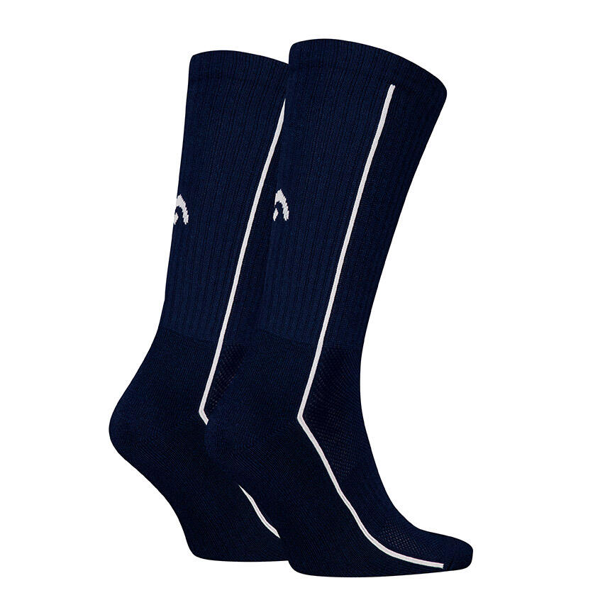 Multi-Sport Unisex Performance 2-Pack Sokken Crew Logo Blauw 2/2