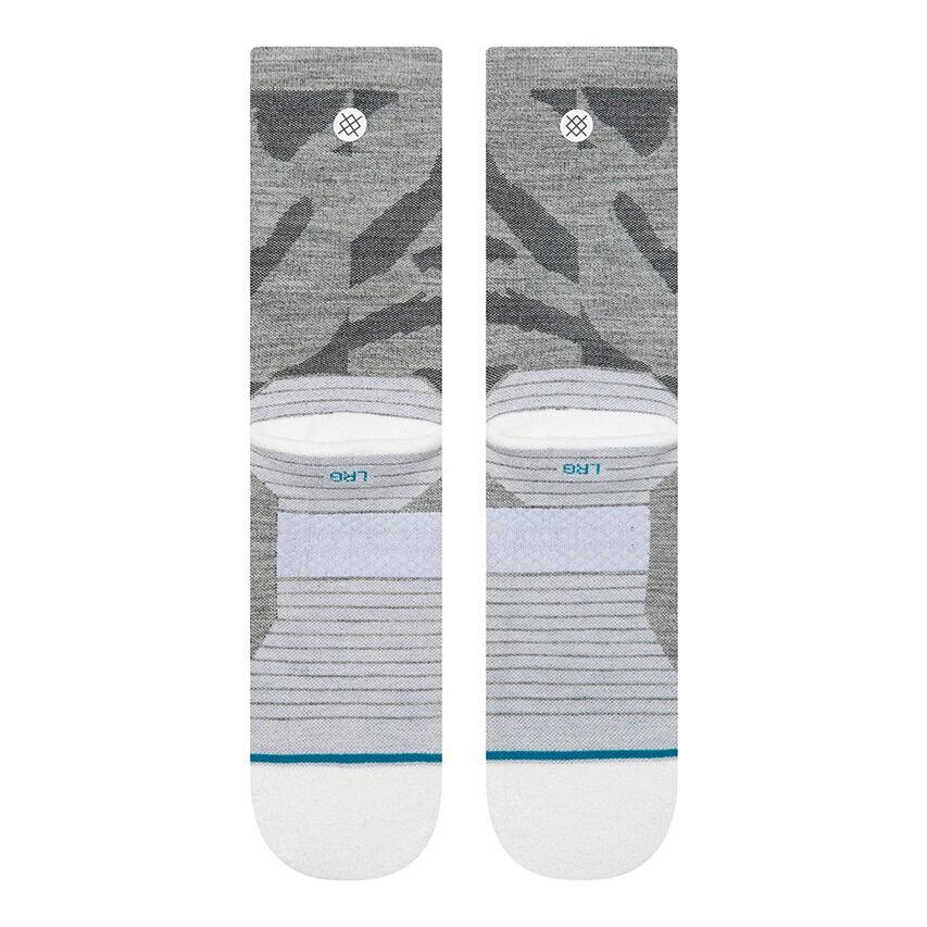 Hardlopen Heren Freshtek Infiknit Run Sokken Digi Dash Light Wool Crew Grijs 3/3