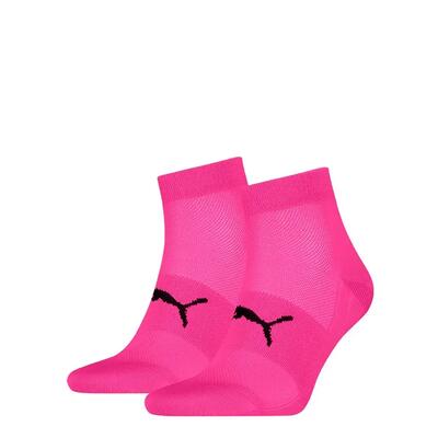 Multi-sport unisex 2-pack sport quartersokken light roze