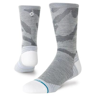 Hardlopen heren freshtek infiknit run sokken digi dash light wool crew grijs