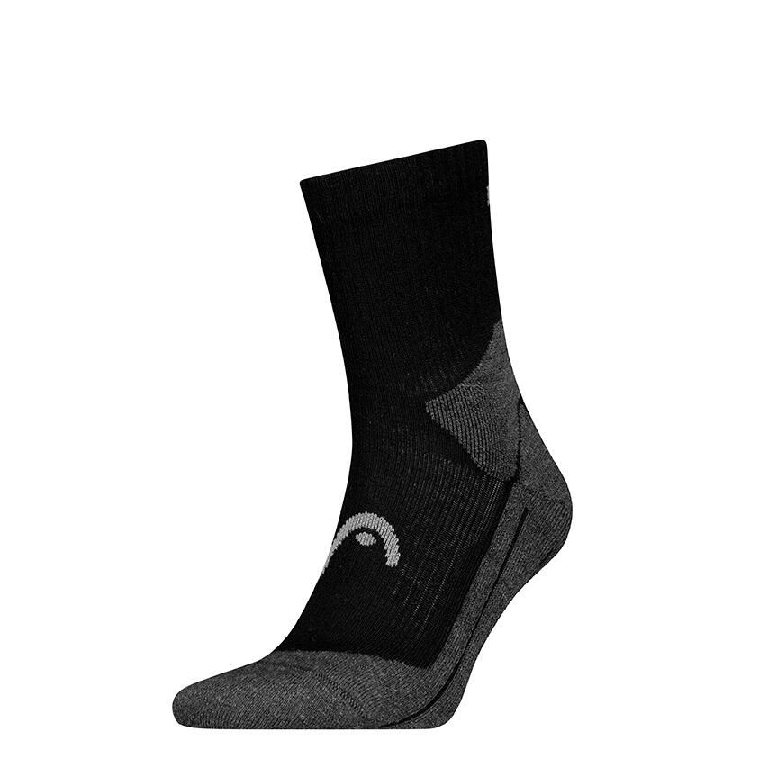 Unisex Halfhoge Sokken Warm Hiking Zwart 1/2
