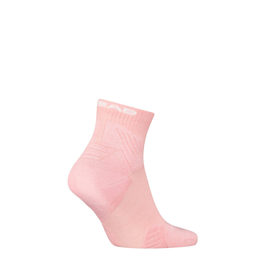 Unisex Performance Quartersokken Tennis Roze 2/2