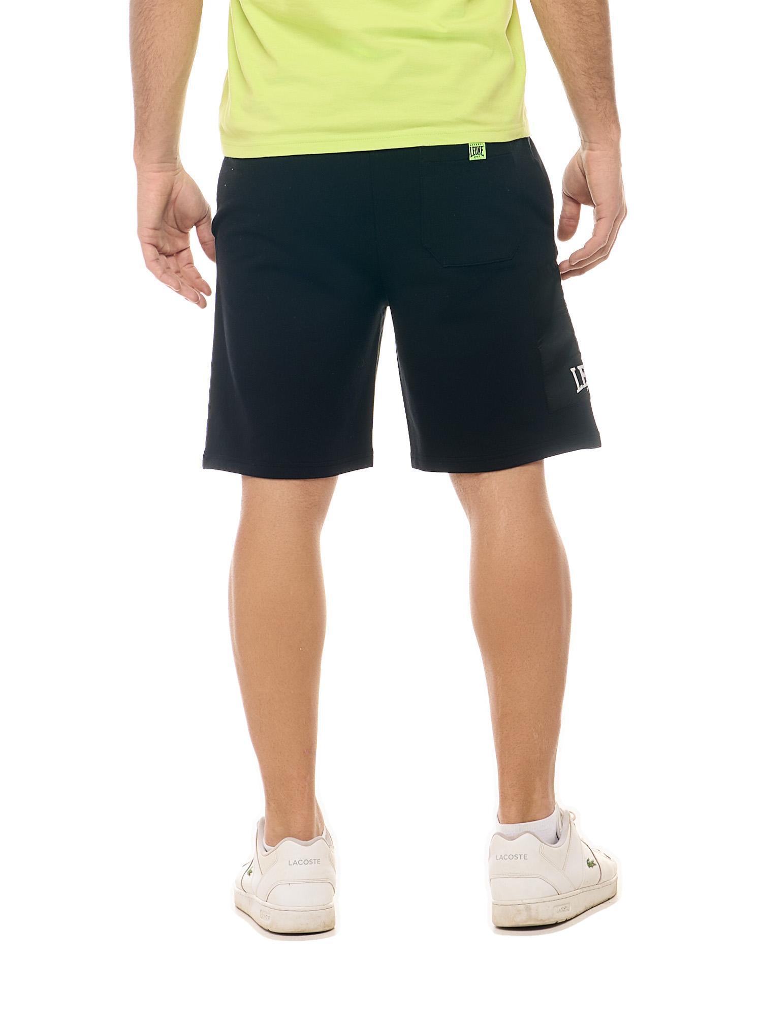 Calções desportivos masculinos Leone Active com bolso com fecho de correr. 4/6