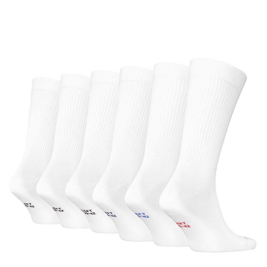 Multi-Sport Unisex 6-Pack Sokken Crew Logo Wit 2/2