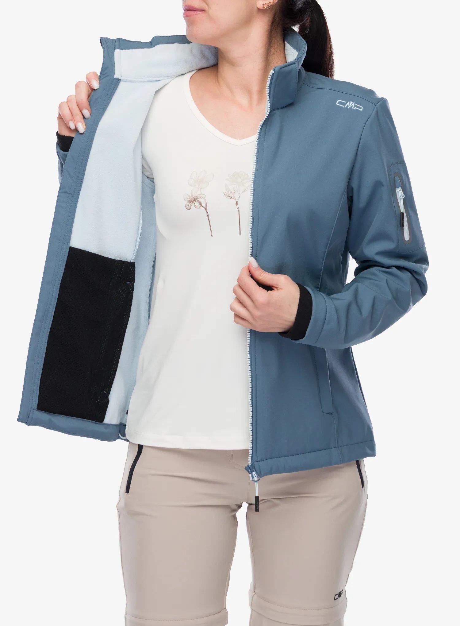 Softshell damski CMP Wilma Jacket Zip Hood 4/7
