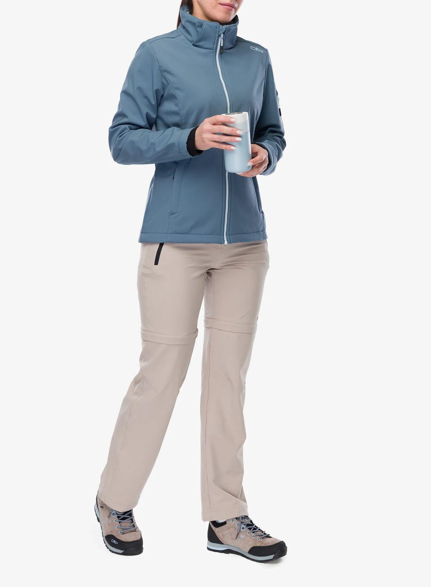 Softshell damski CMP Wilma Jacket Zip Hood 2/7