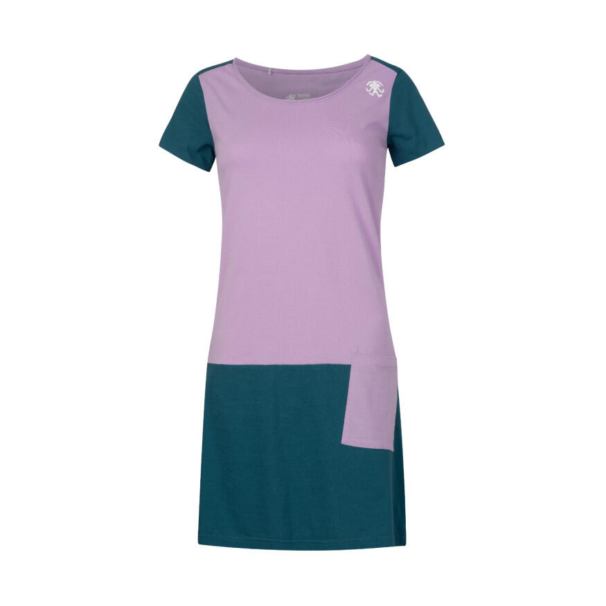 Women's casual dress with a raw-edge neckline and relaxed fit Rafik