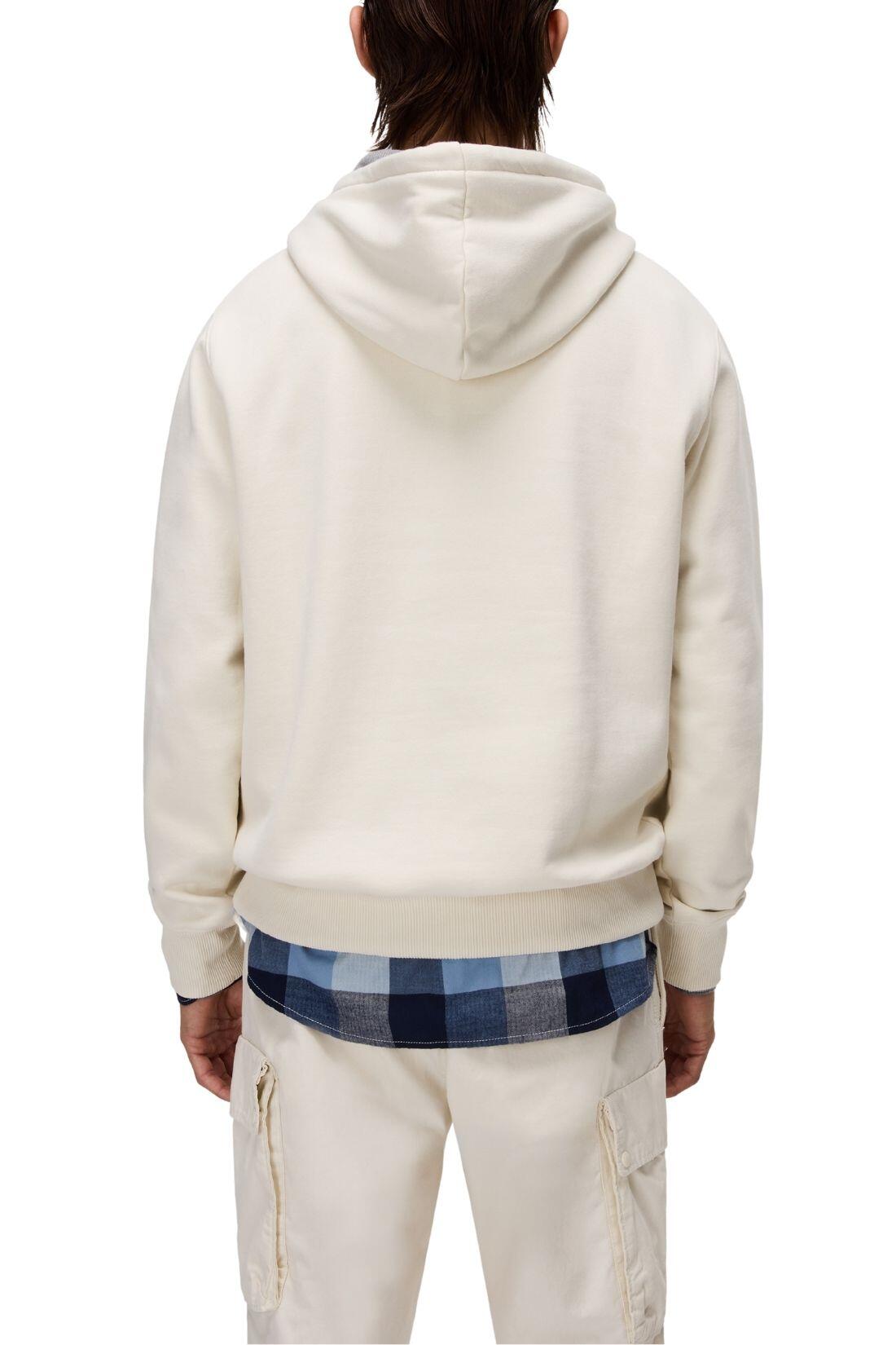 Napapijri herfst/winter hoodie voor mannen, model Fiemme in zandkleur, maat M 2/3
