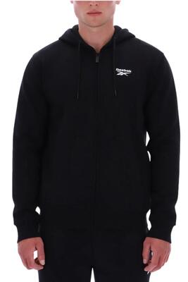 Sweater met rits heren - capuchon en zakken - grijs