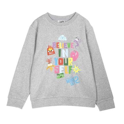 Sweat-shirt enfant Vice-Versa 2 en molleton de coton doux, gris