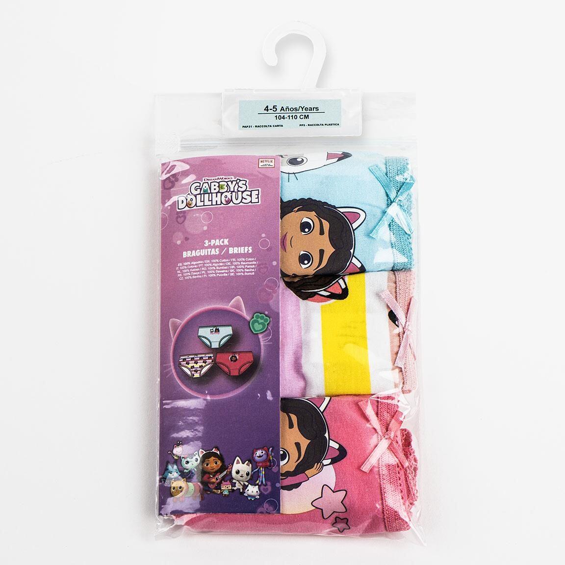 Pack Braguitas Infantiles Gabby's Dollhouse de Algodón Suave Multicolor 6/6