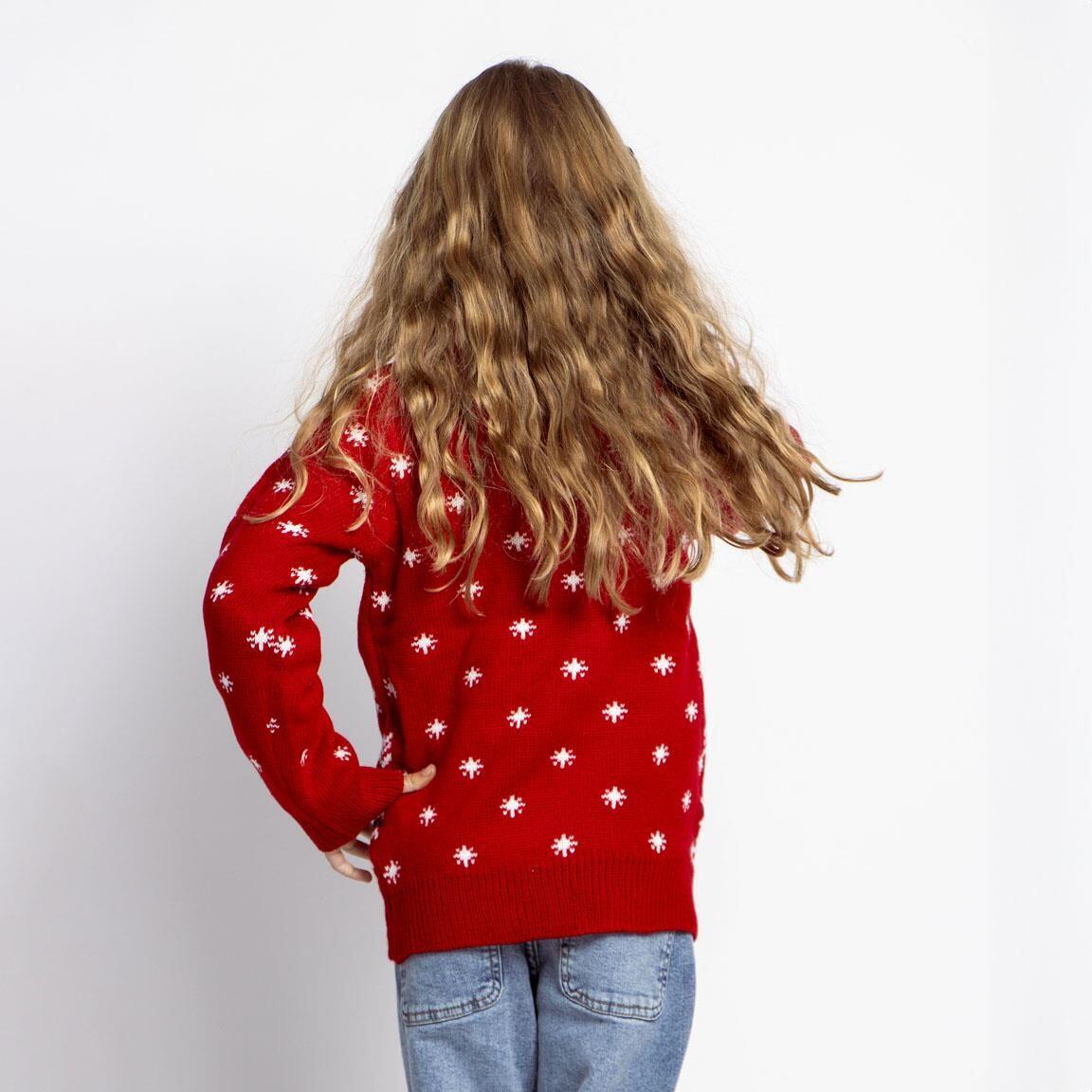 Maglione natalizio di Minnie Mouse per bambini, in morbida maglia con stampa 6/6