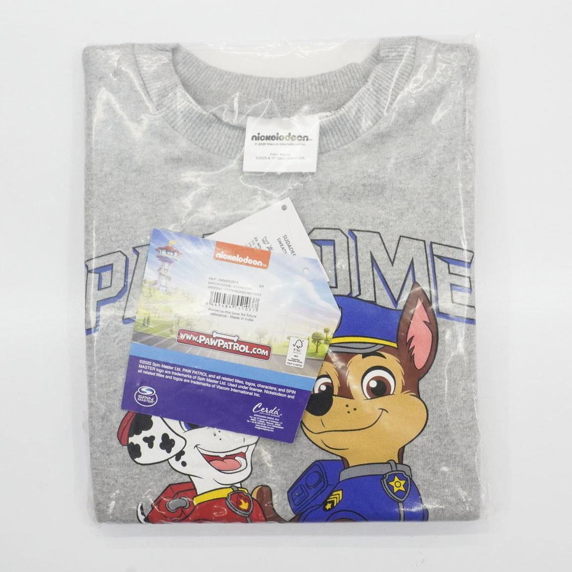 Sweat-shirt Pat' Patrouille pour enfants en coton doux avec intérieur brossé 6/6