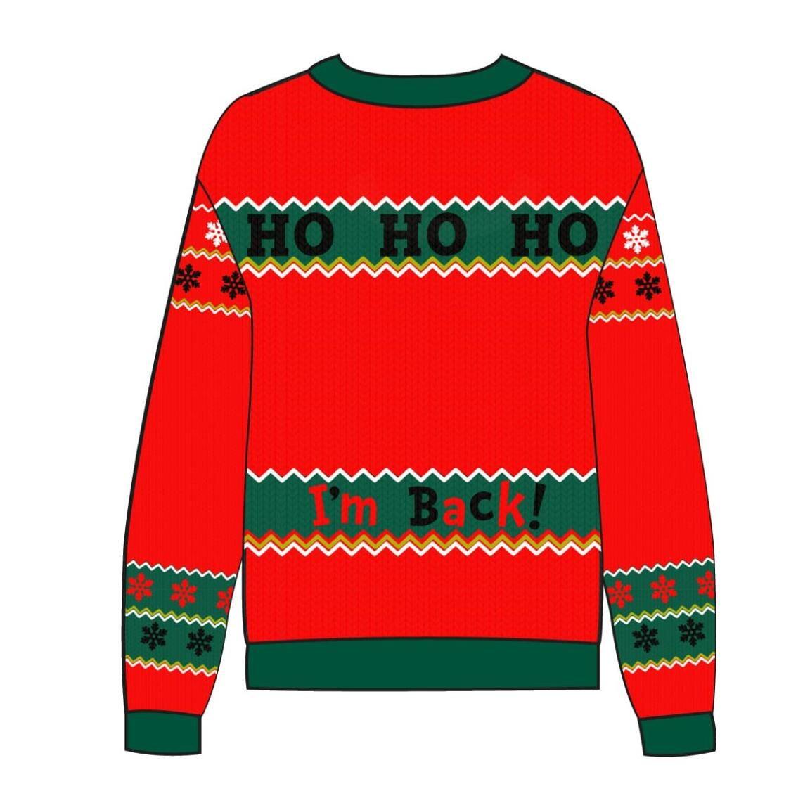Jersey Navideño Infantil The Grinch de Punto Tricot Rojo y Verde 4/4