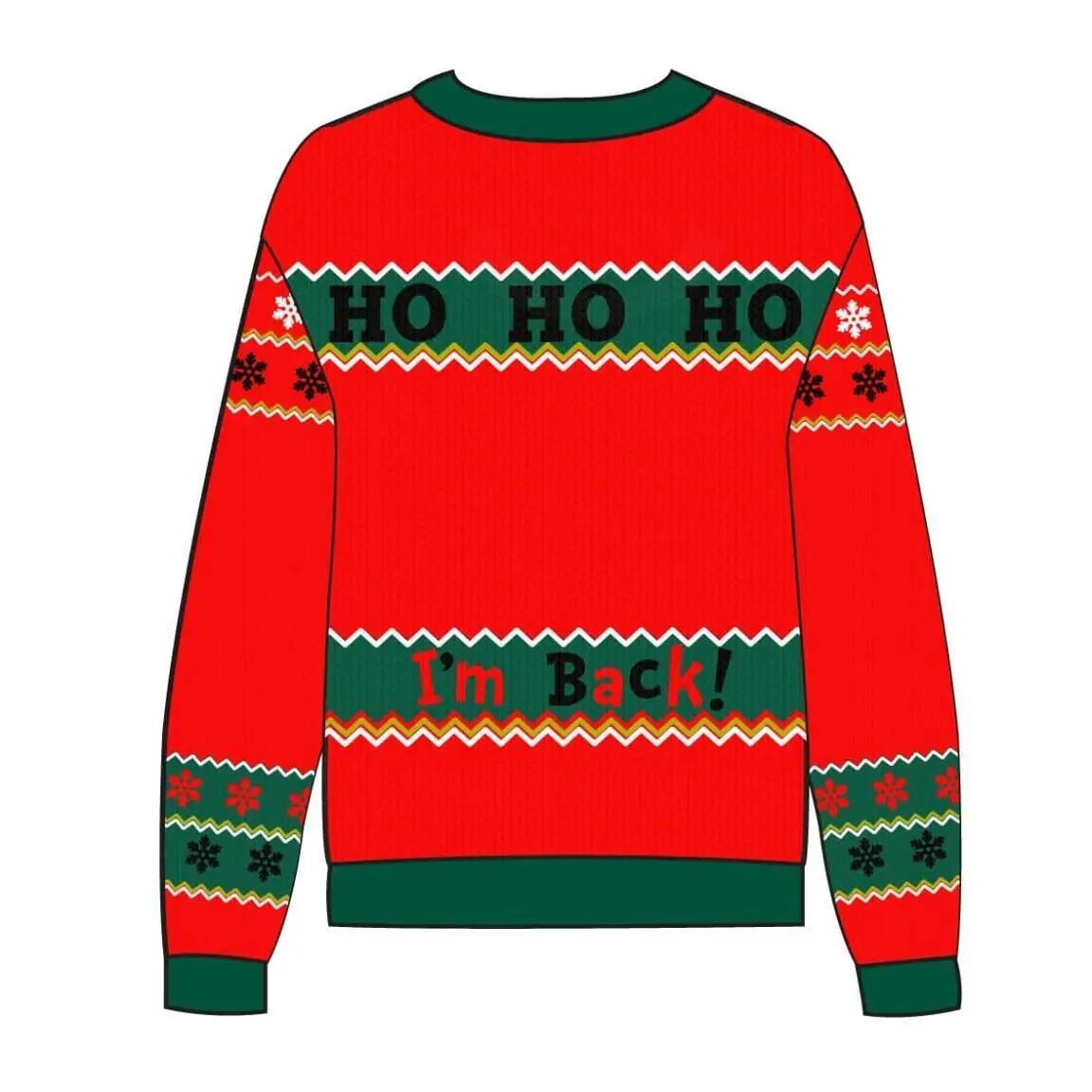 Jersey Navideño Infantil The Grinch de Punto Tricot Suave Rojo 4/4