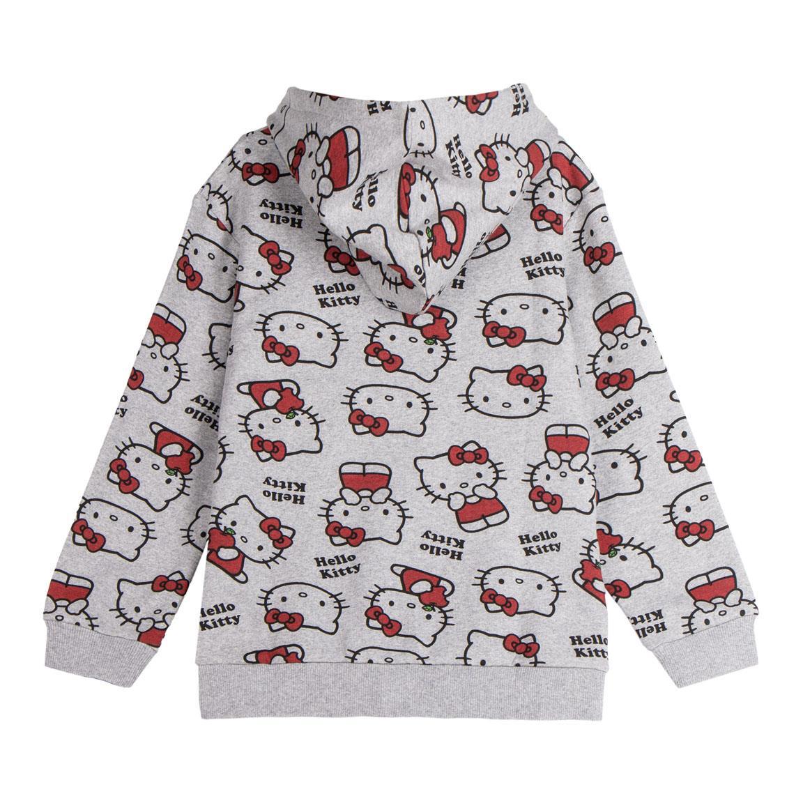 Felpa con cappuccio per bambini Hello Kitty in morbido cotone con cerniera 2/3