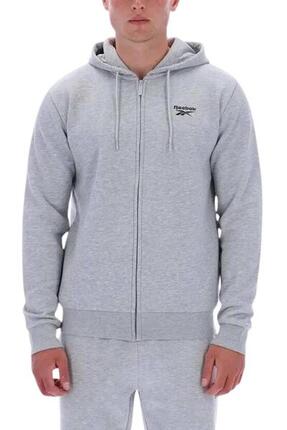 REEBOK – Herren-Hoodie mit Reißverschluss, Größe 3XL, Farbe Grau
