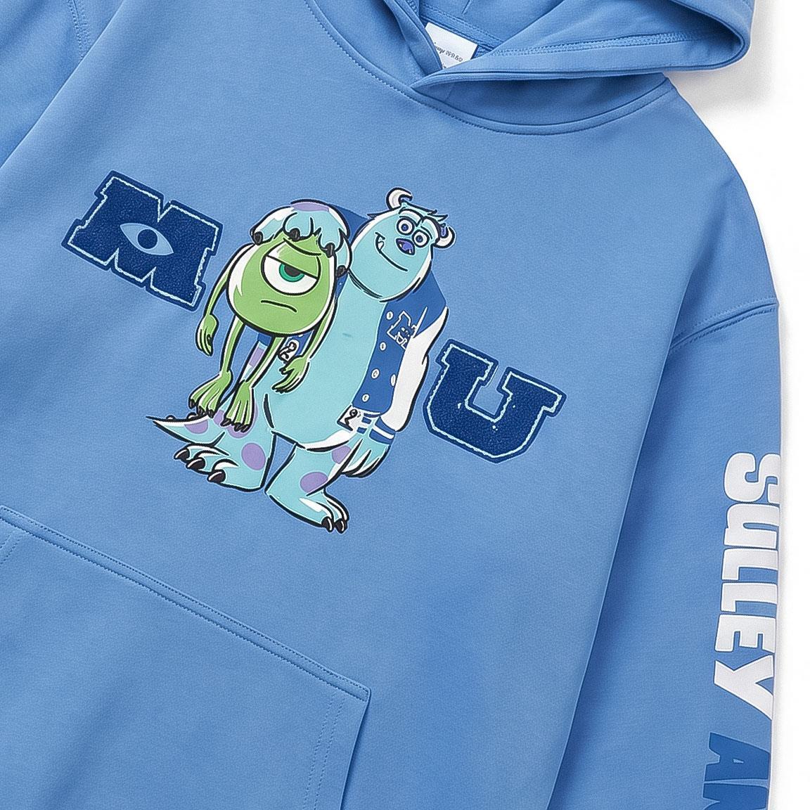 Moletom infantil Monsters Inc. em algodão macio, azul 4/7