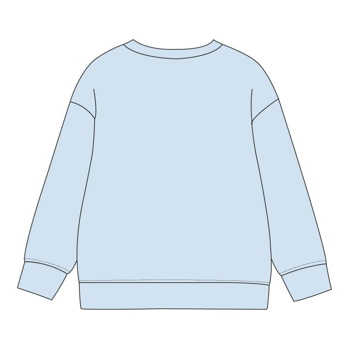 Sweat-shirt enfant Elsa de La Reine des Neiges en coton éponge, bleu clair 4/7
