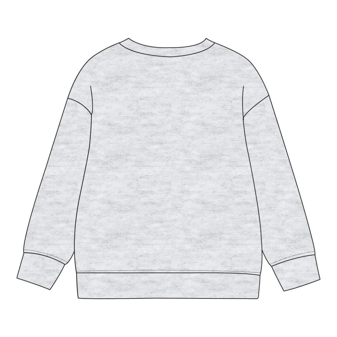 Sudadera Infantil Hello Kitty de Felpa French Terry en Algodón Gris 4/7