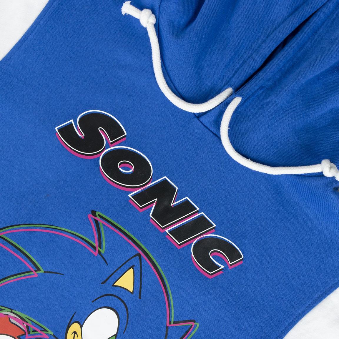 Sweat à capuche Sonic pour enfants en coton doux, bleu et noir 3/5