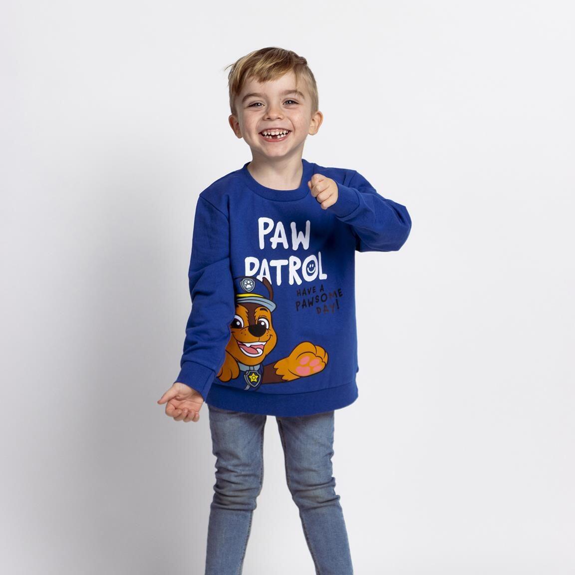 Sudadera Infantil PAW Patrol de Algodón Suave con Interior Cepillado Azul 4/5