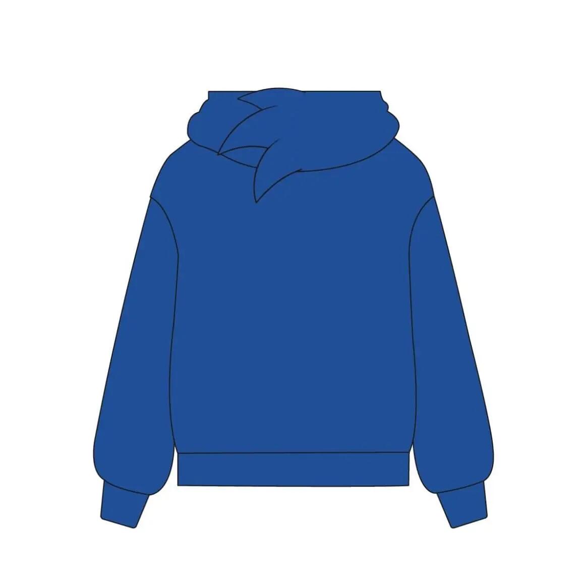 Sudadera Infantil Sonic con Capucha y Cremallera de Felpa Suave Azul 4/7
