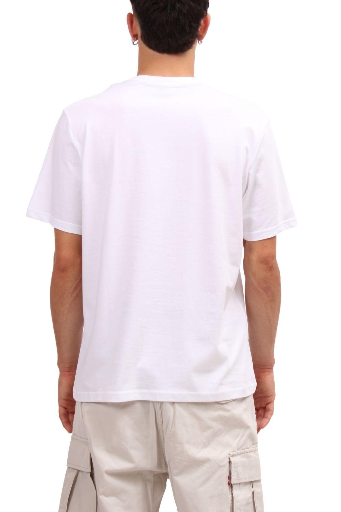 NORTH SAILS - T-shirt voor mannen met lineair logo, maat 4XL, kleur Wit 3/3