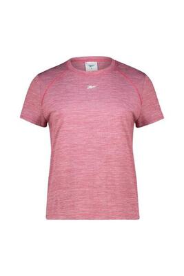 Reebok – dames t-shirt id train, roze melange