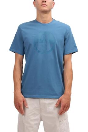 T-shirt coton - Homme - manches courtes, logo - Blanc