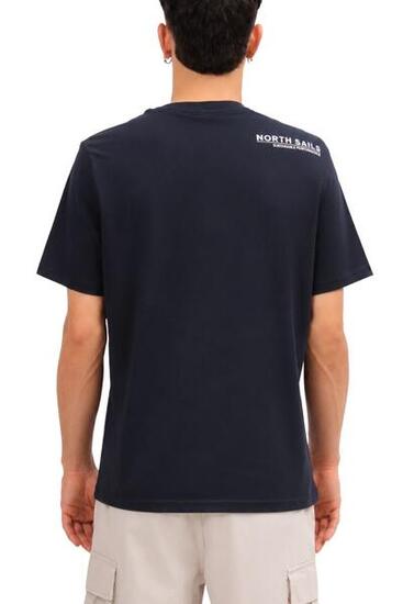 T-shirt - sportswear - Homme - regular fit, imprimé - 3XL - blanc/bleu marine