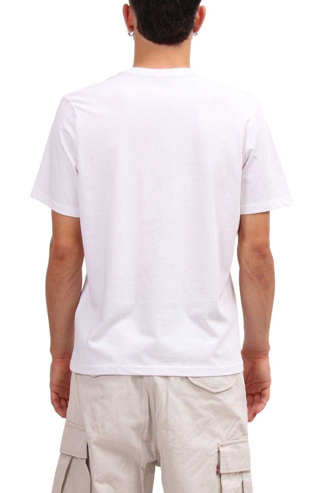 NORTH SAILS - T-shirt homem decote redondo com logo, branca, tamanho XXL 3/3