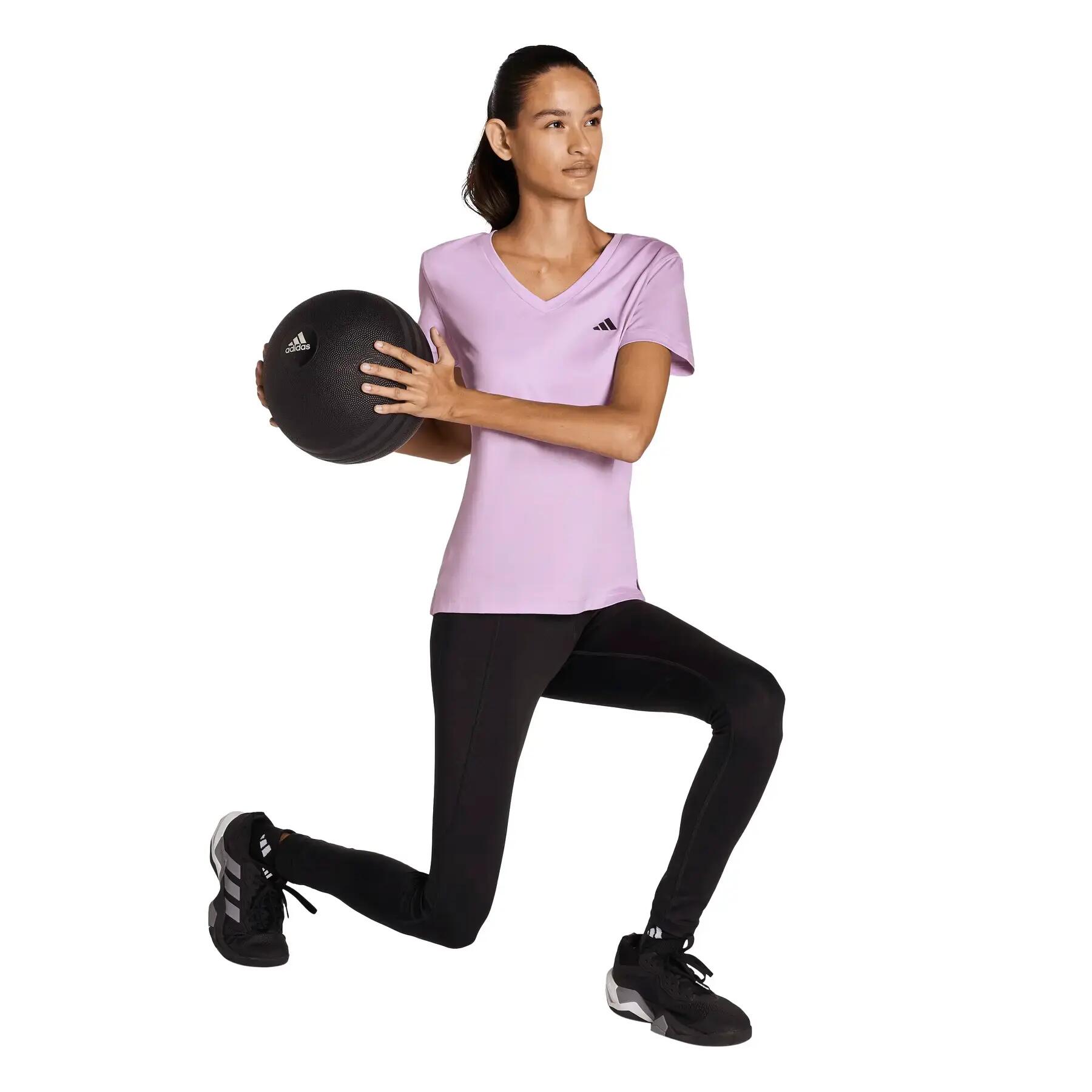 T-shirt da donna con scollo a V adidas Essentials 4/6