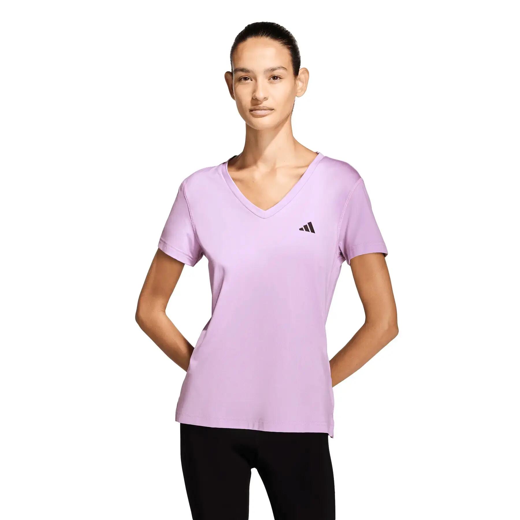 T-shirt da donna con scollo a V adidas Essentials 2/6