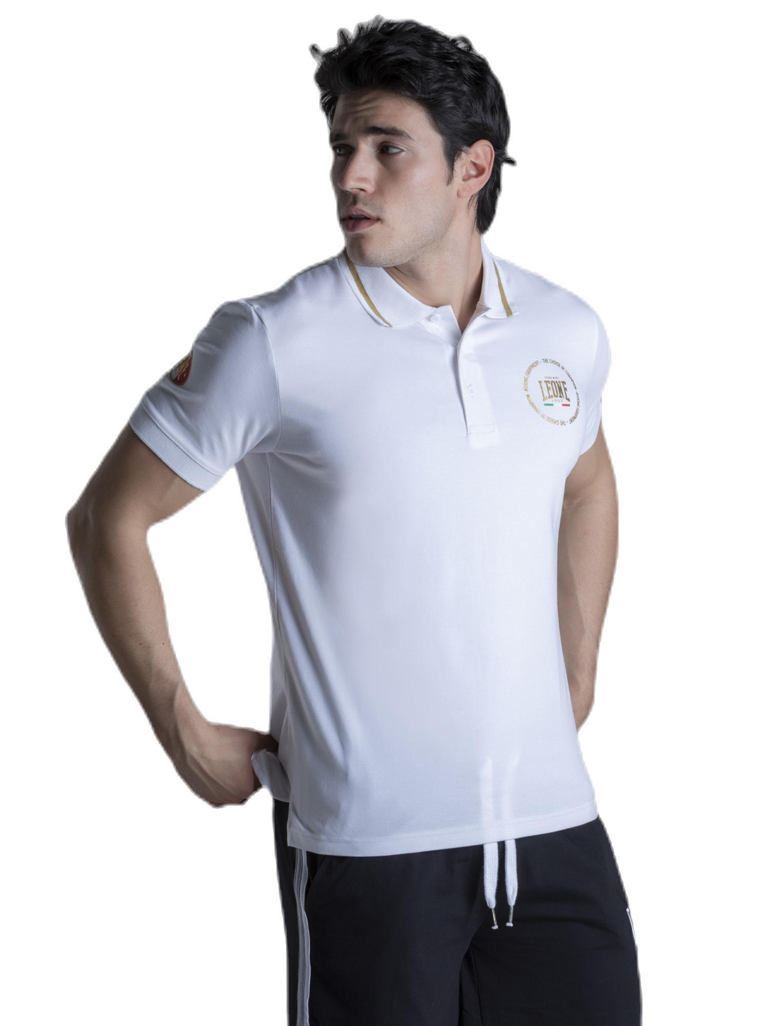 Camisa polo masculina manga curta dourada 3/6