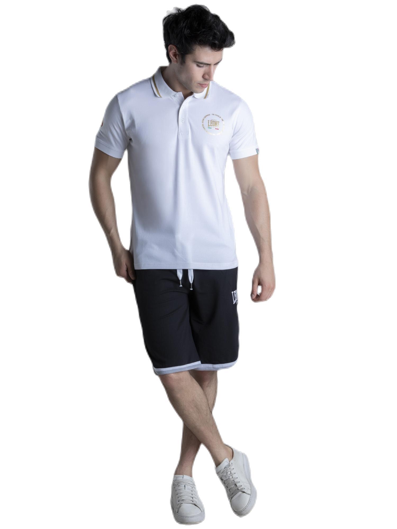 Camisa polo masculina manga curta dourada 2/6