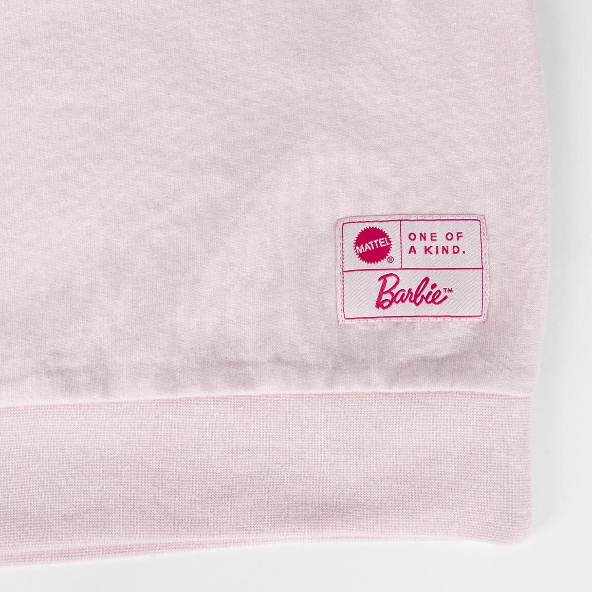 Sweat à capuche Barbie pour enfant en coton doux bicolore rose 6/6