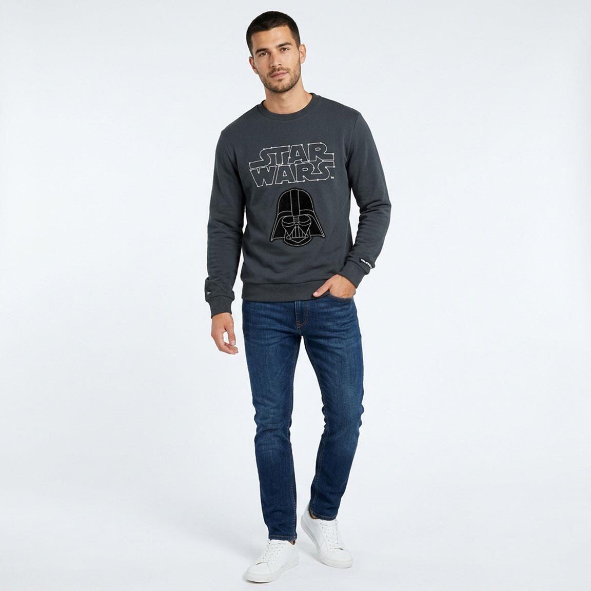 Sweat-shirt enfant Star Wars en coton doux avec intérieur brossé, gris foncé 5/6