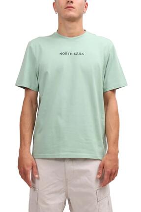 T-shirt - Homme - Regular - Coton - Blanc/Eucalyptus