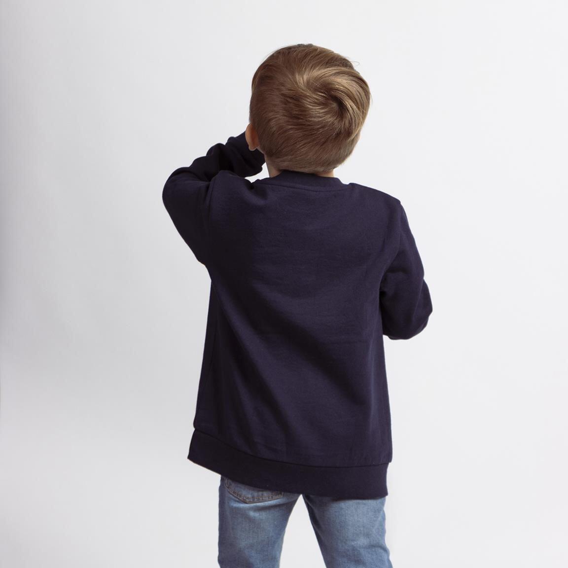 Sweat-shirt enfant Avengers, en coton doublé polaire douce, bleu marine 5/5