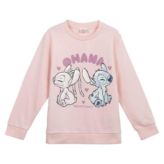 Sweat à capuche Stitch pour enfants en coton doux, bleu marine