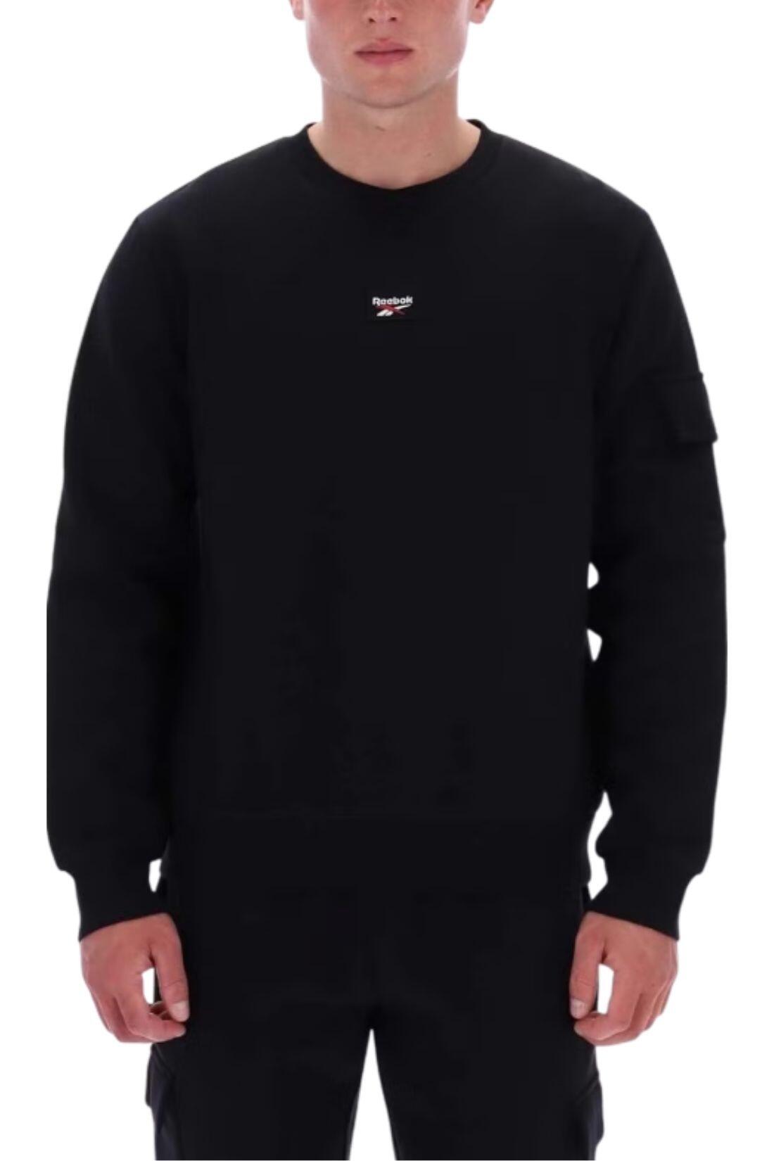 REEBOK - Sweat homme Peter Cargo avec poche, taille XL, couleur Noir 1/3