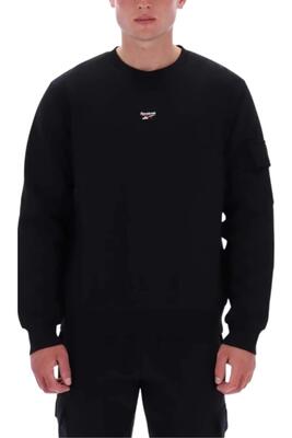 Sweater - sport - heren - rondhals, mouwzak - peter cargo - zwart
