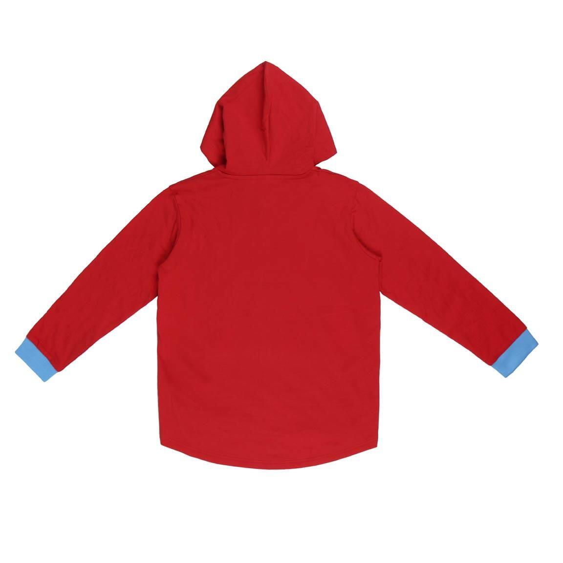 Moletom infantil da Mulher Maravilha com zíper, algodão macio, vermelho 2/2