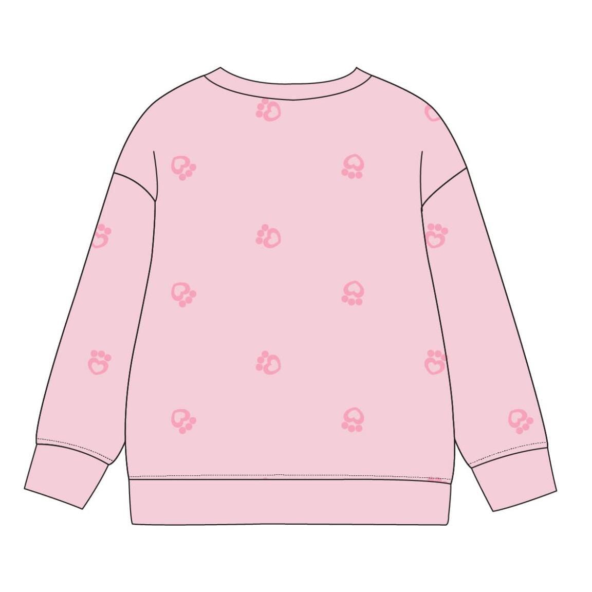 Sudadera Infantil Gabby’s Dollhouse de French Terry de Algodón Suave Rosa Claro 5/7