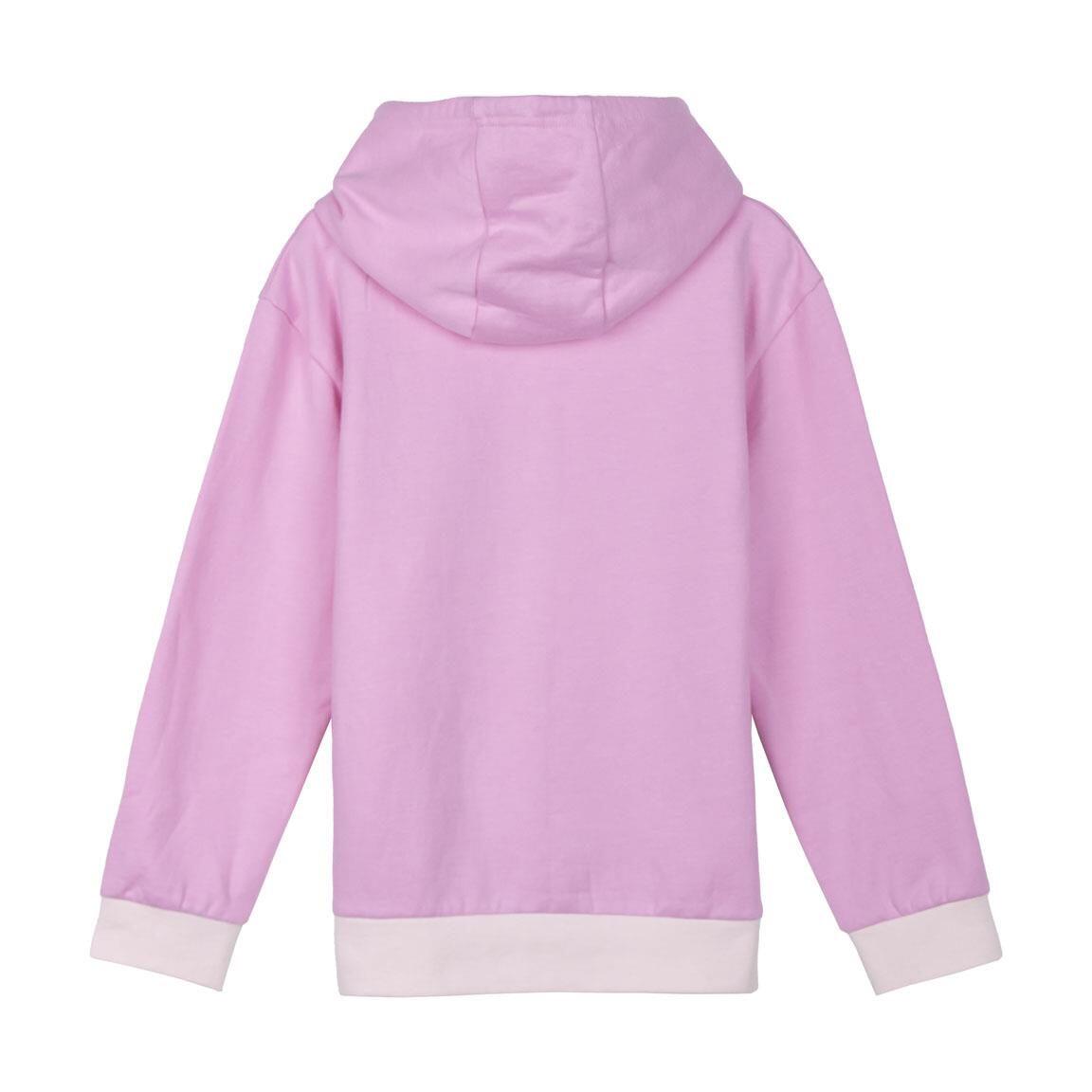 Sweat à capuche Barbie pour enfant en coton doux bicolore rose 2/6