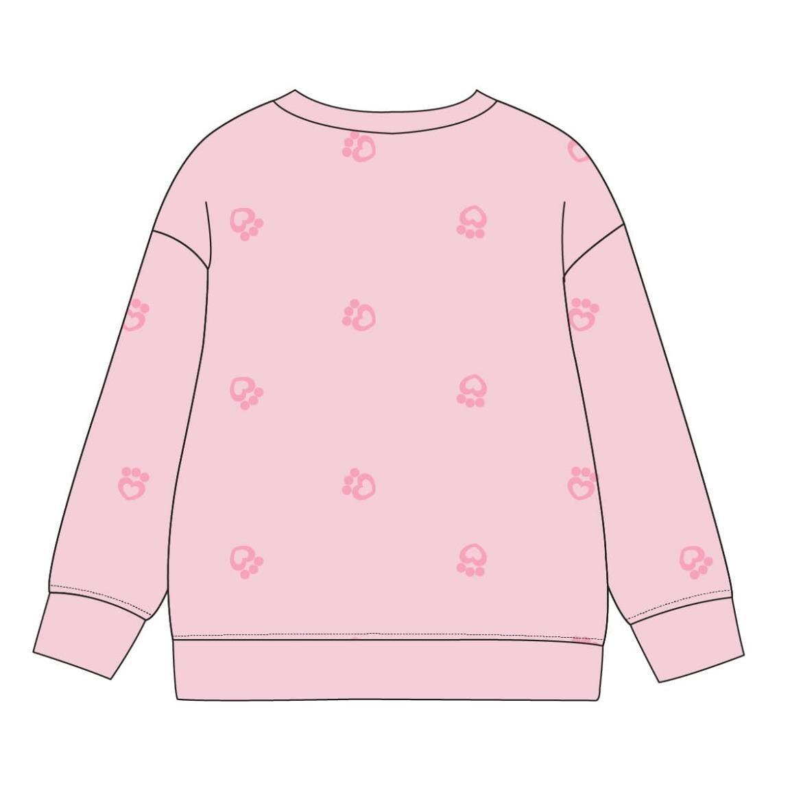 Sudadera Infantil Gabby’s Dollhouse de French Terry de Algodón Suave Rosa Claro 4/7
