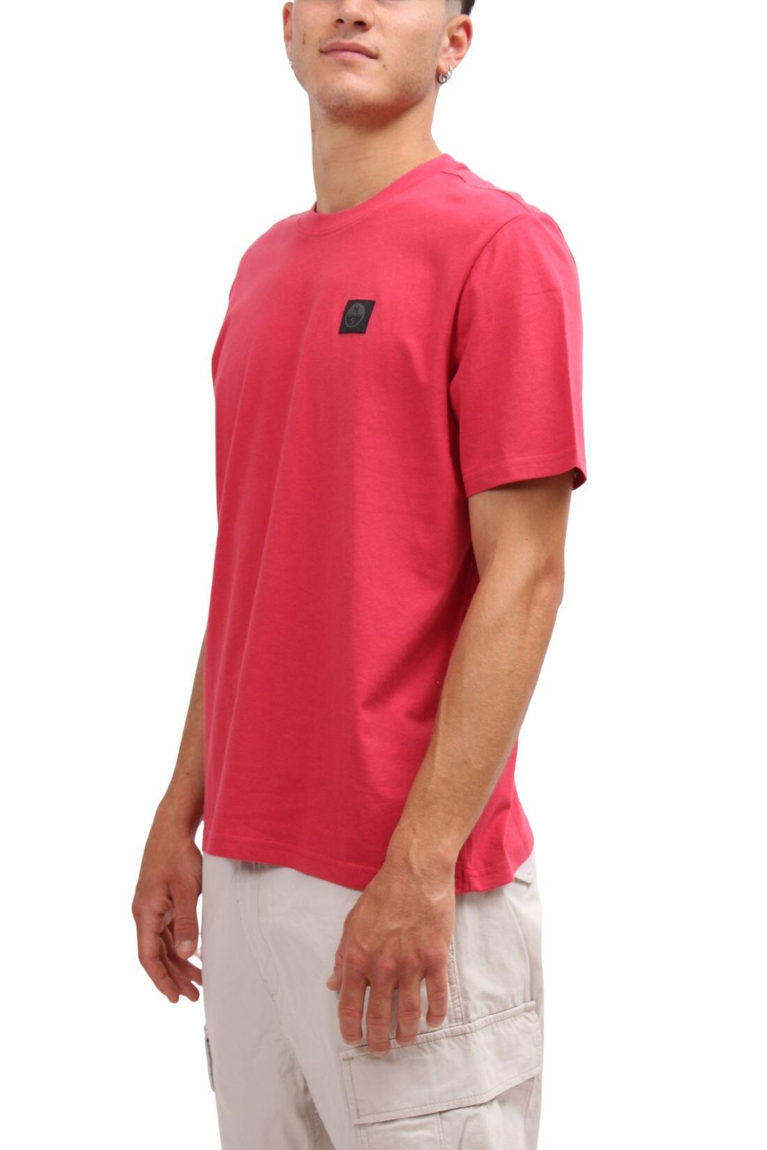 NORTH SAILS mannen T-shirt met ronde hals en logo print op de achterkant, Wit 3/3