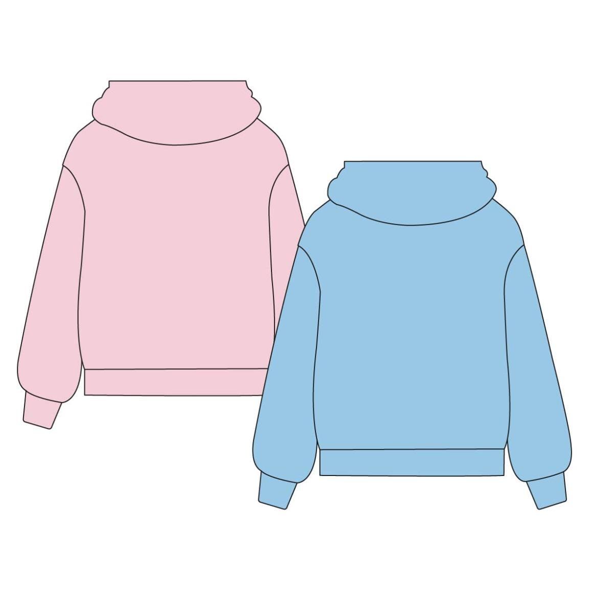 Sudadera Infantil Stitch con Capucha de Felpa Suave Brushed Fleece Azul 4/7