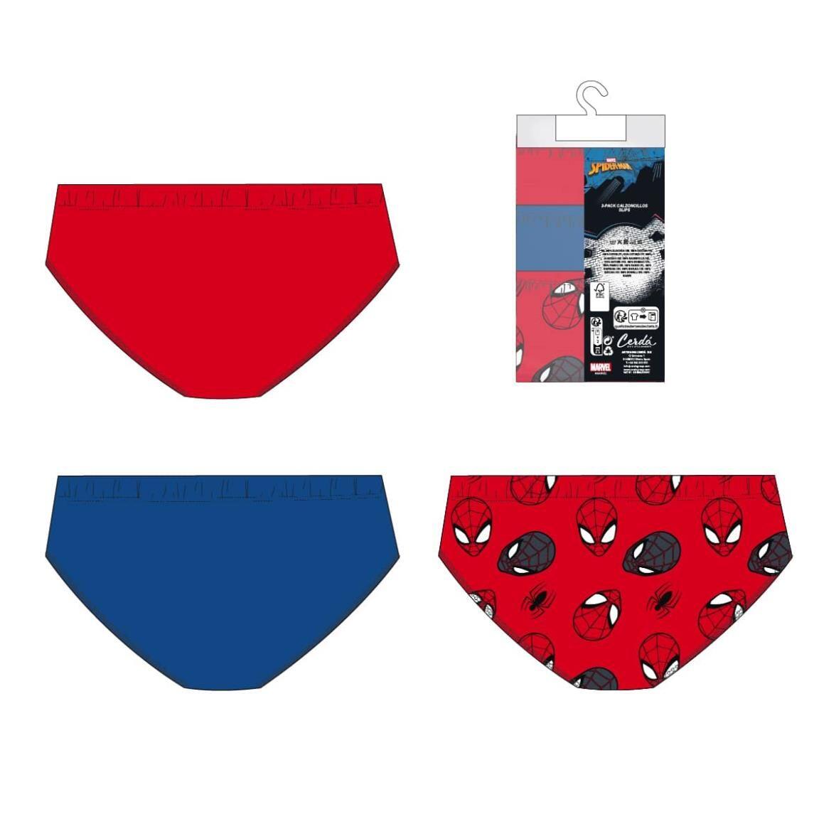 Lot de sous-vêtements Spiderman pour garçon, en coton doux, multicolores 4/4